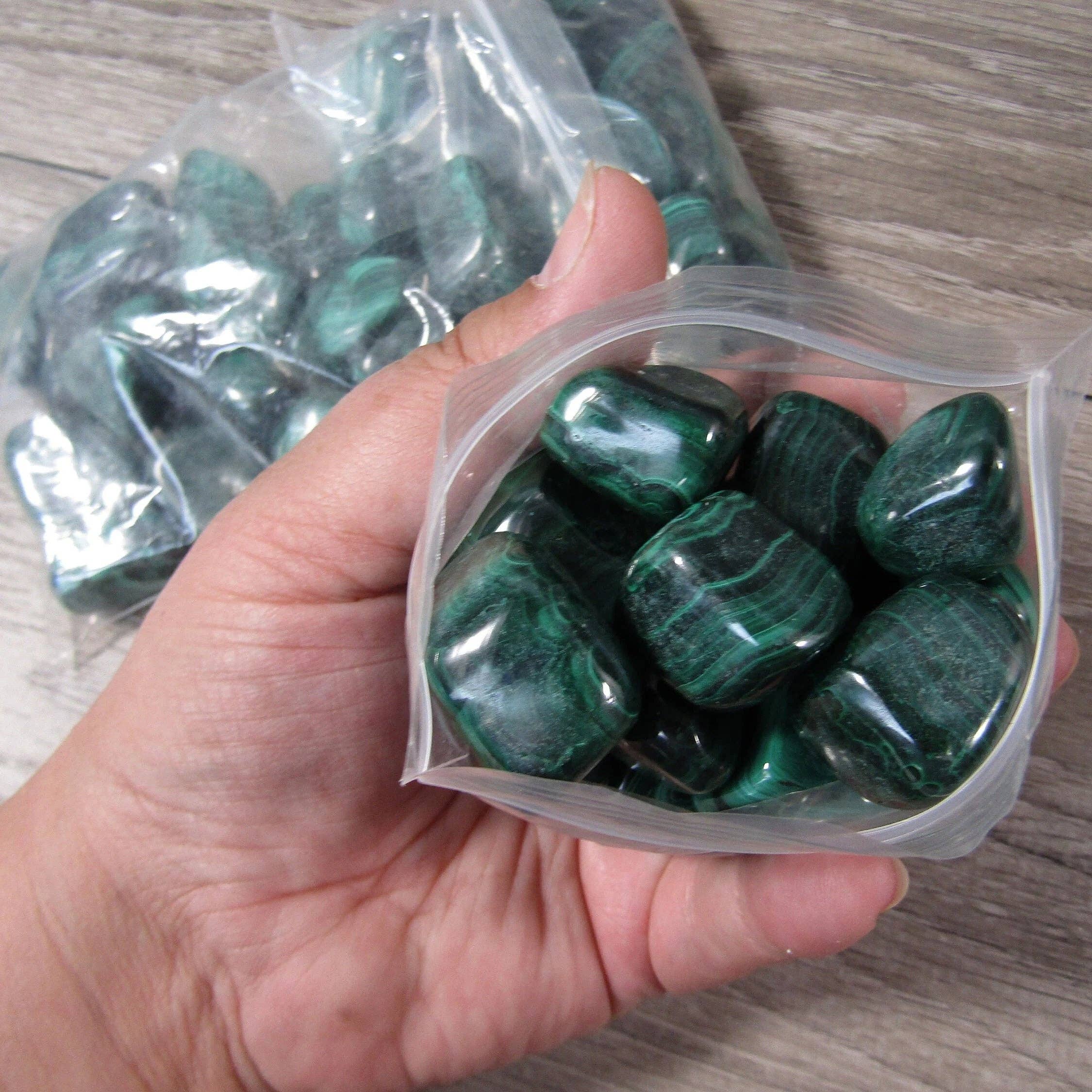 Malachite Tumbled Stones