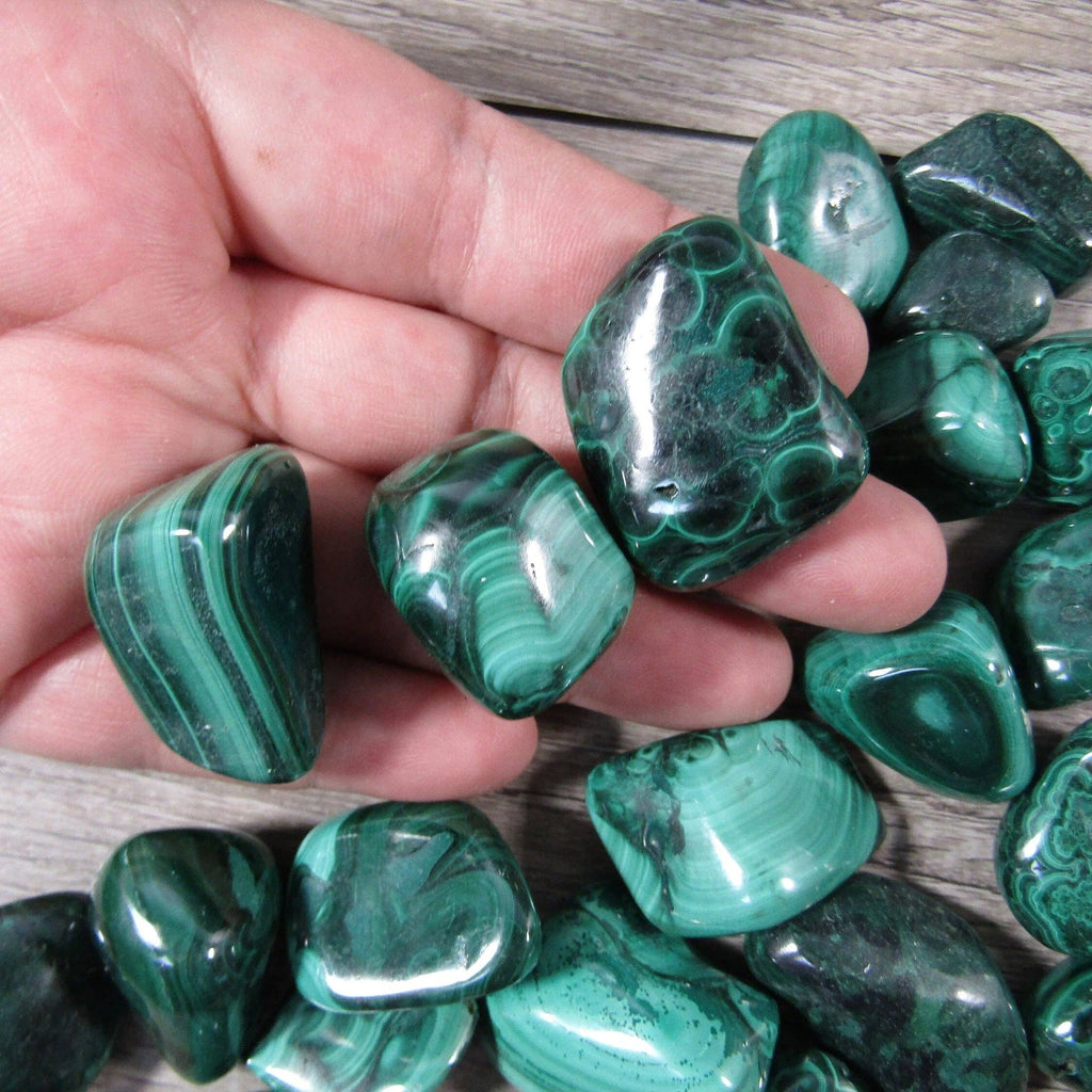 Malachite Tumbled Stones