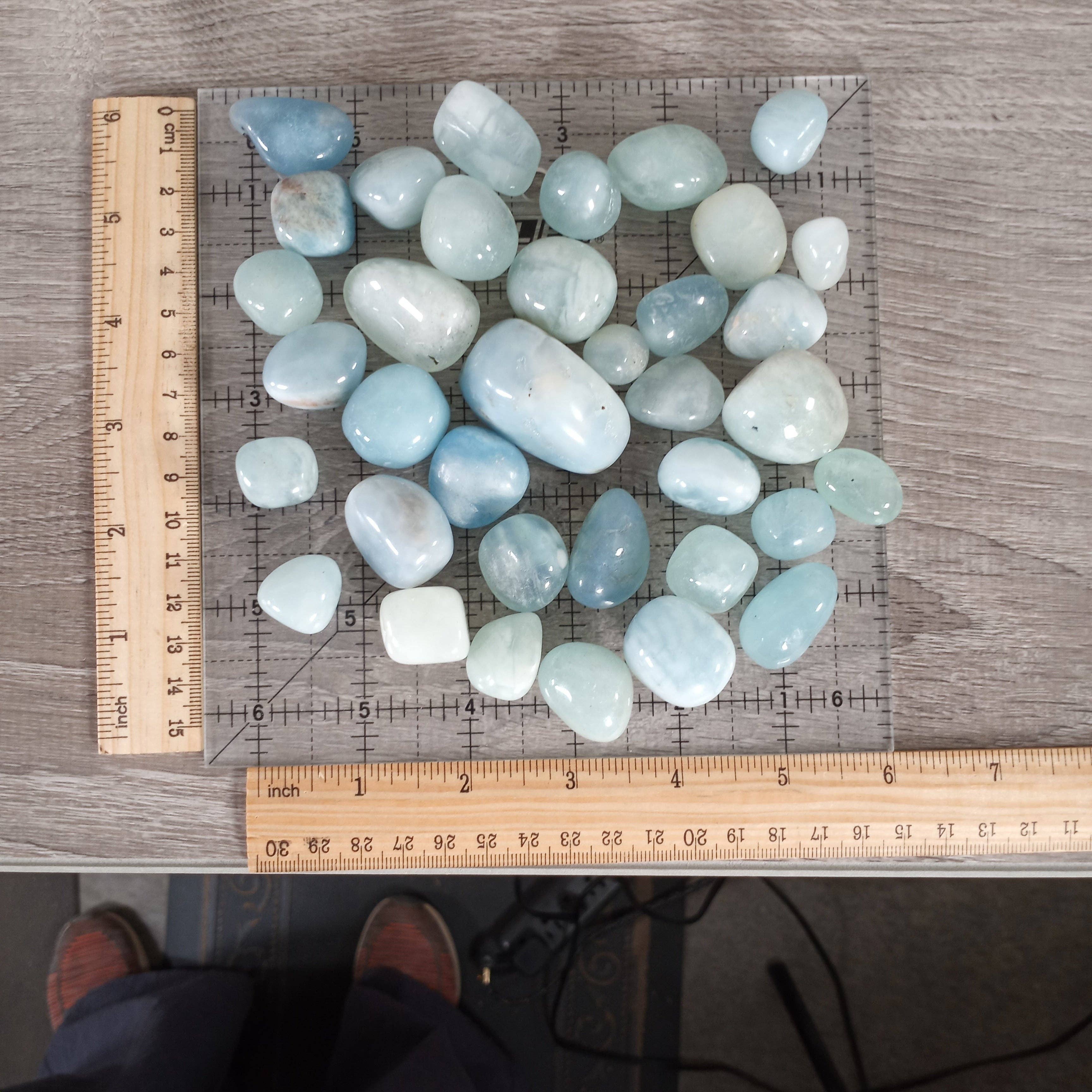 Aquamarine Tumbled Stones
