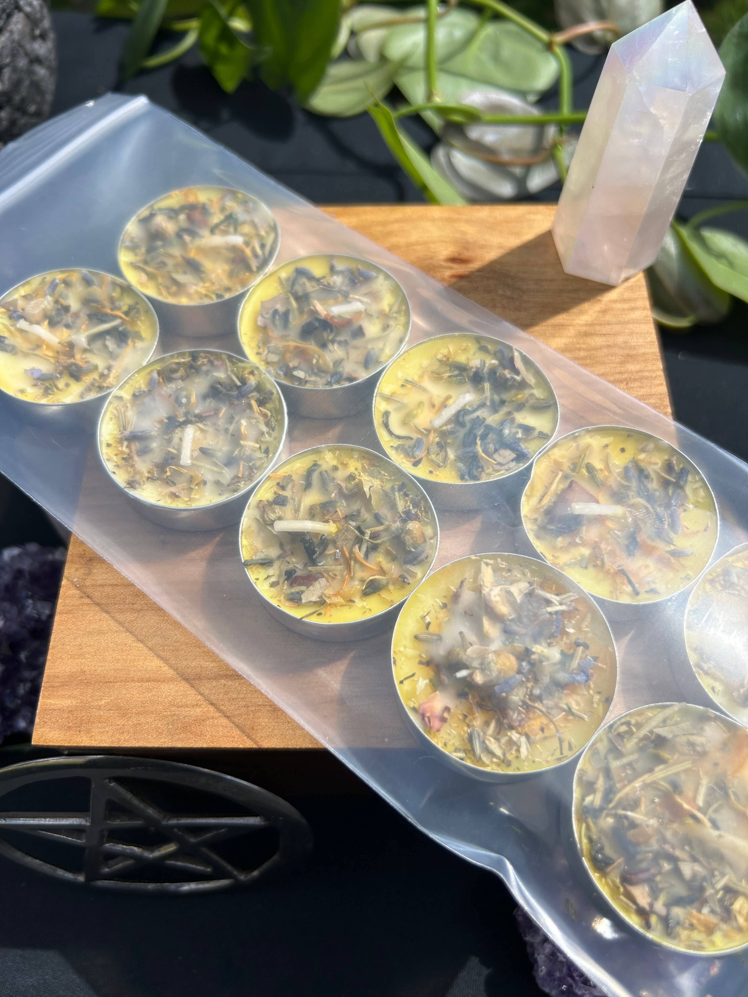 Happy Home, To Bring Peace Tealight Spell Candles