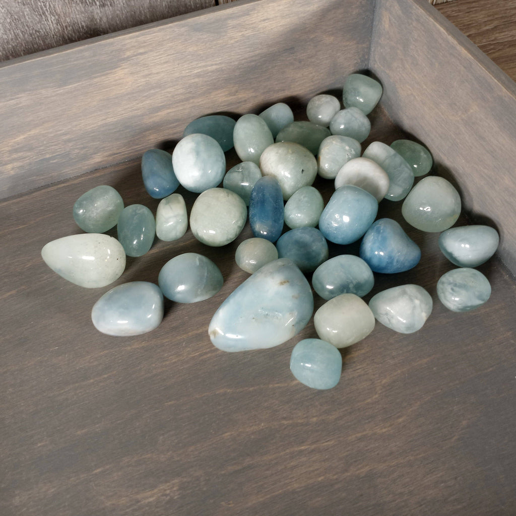 Aquamarine Tumbled Stones