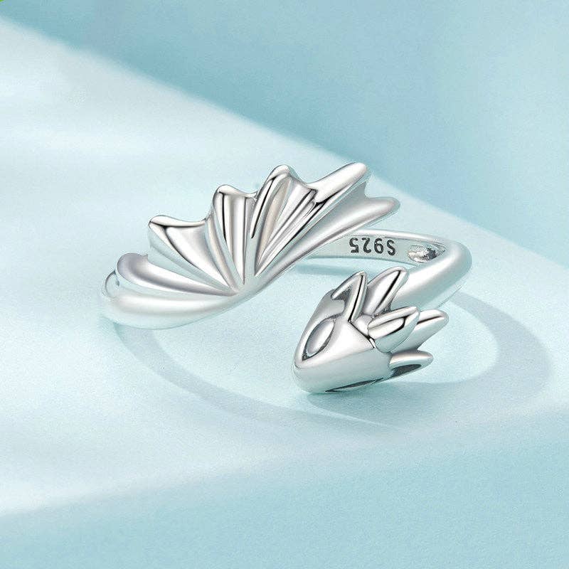 Winged Dragon Stacking Bypass Ring