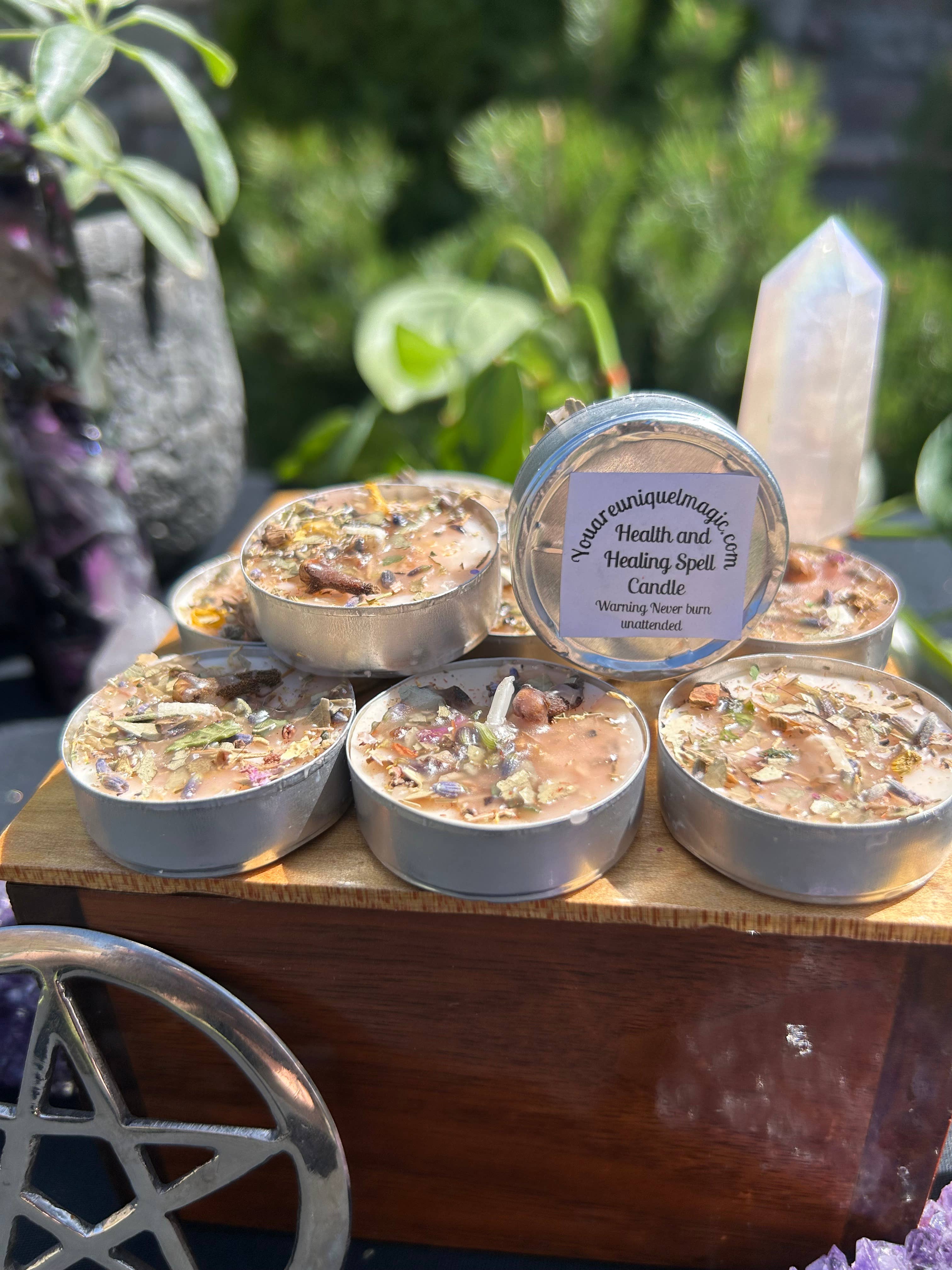 Health And Healing Tealight Spell Candles