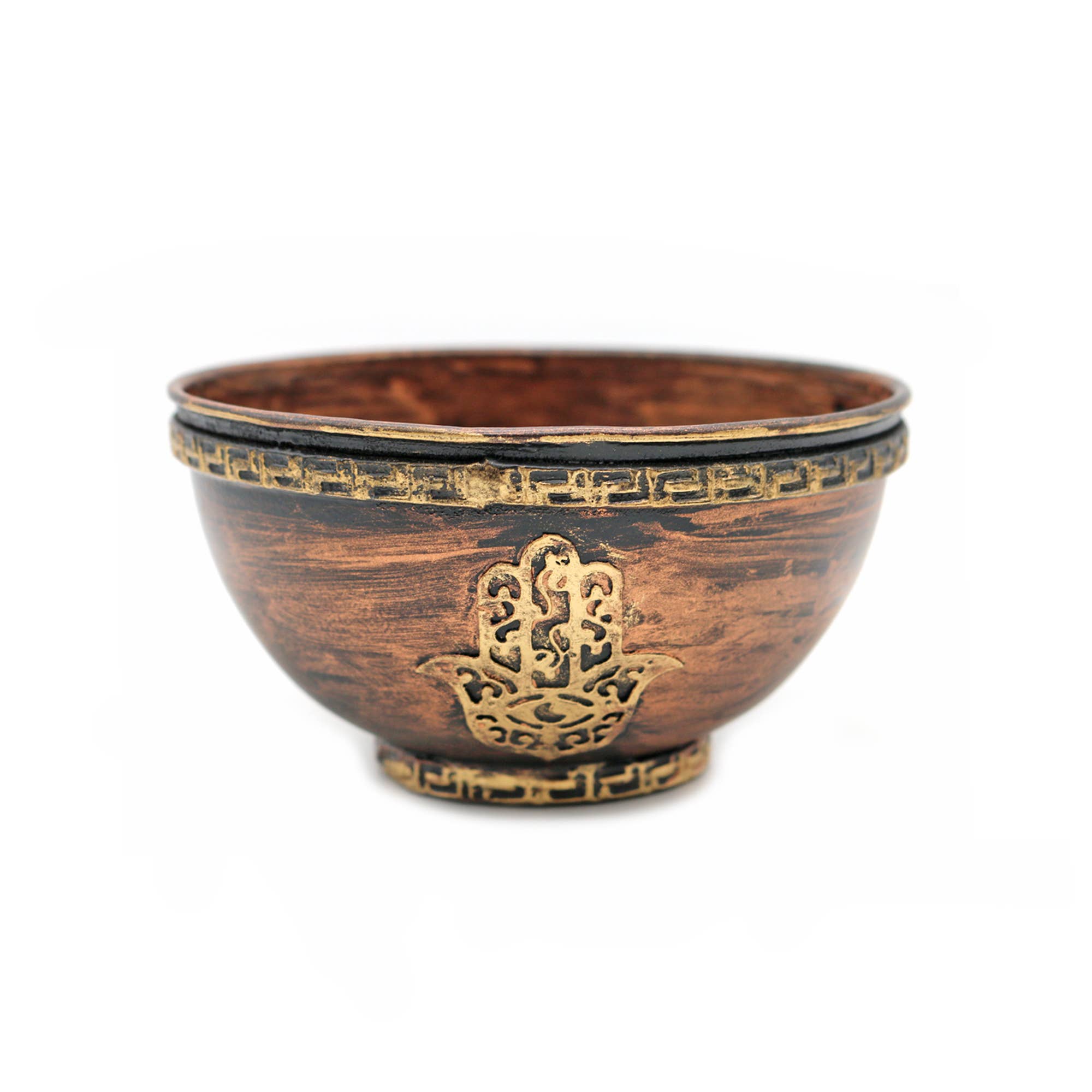 Copper Smudge Bowl (4 in.) - Hamsa Hand