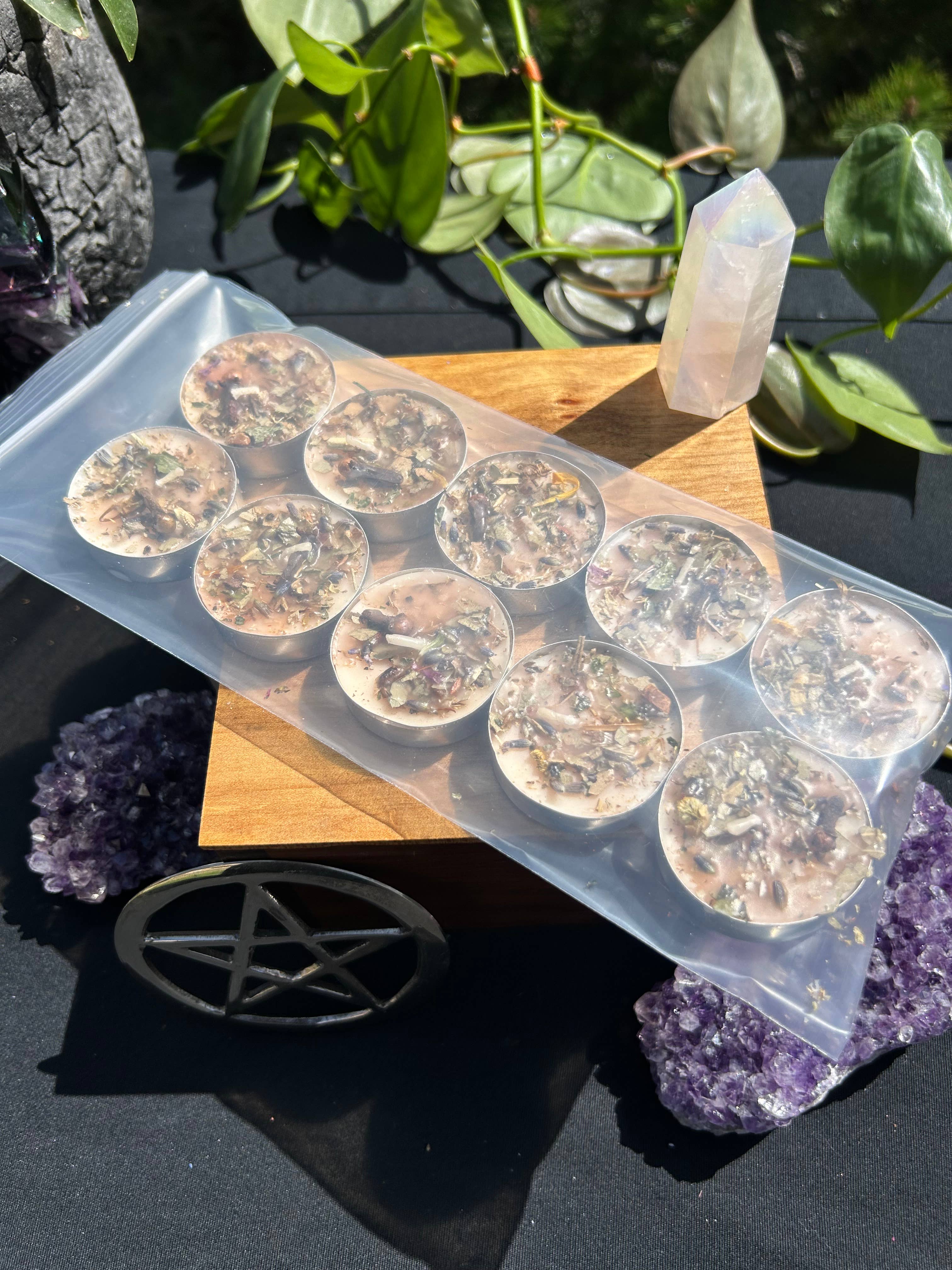 Health And Healing Tealight Spell Candles