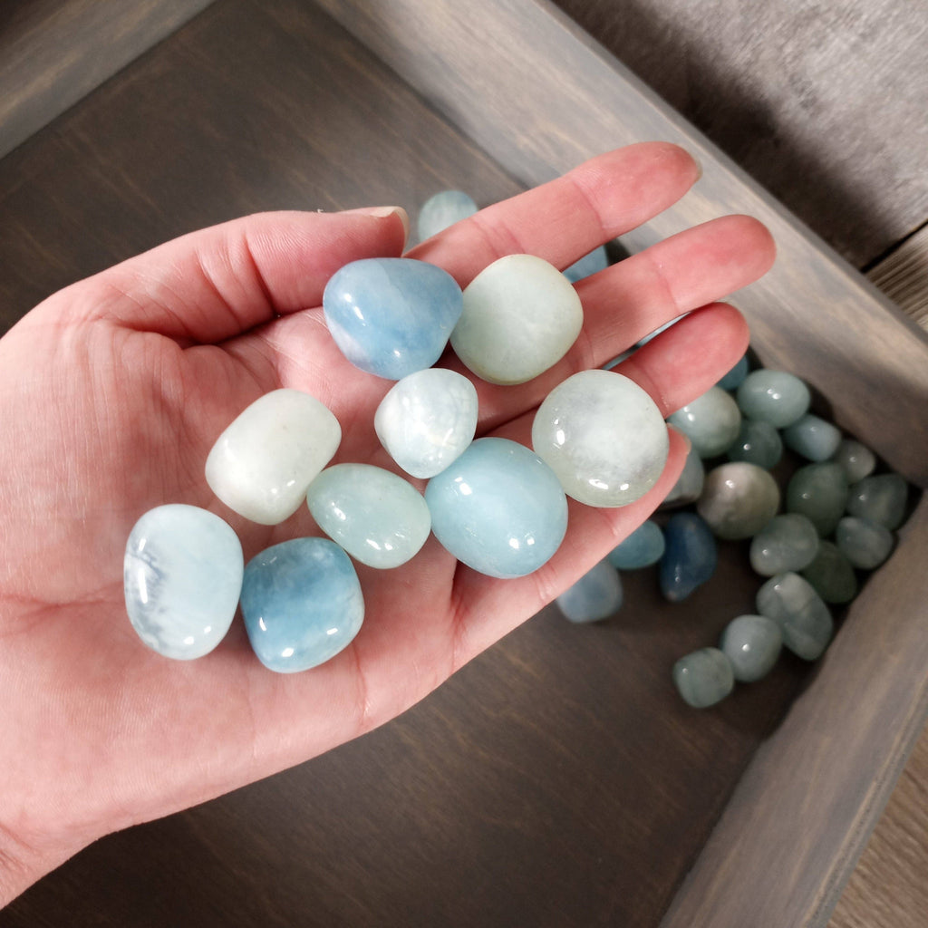 Aquamarine Tumbled Stones