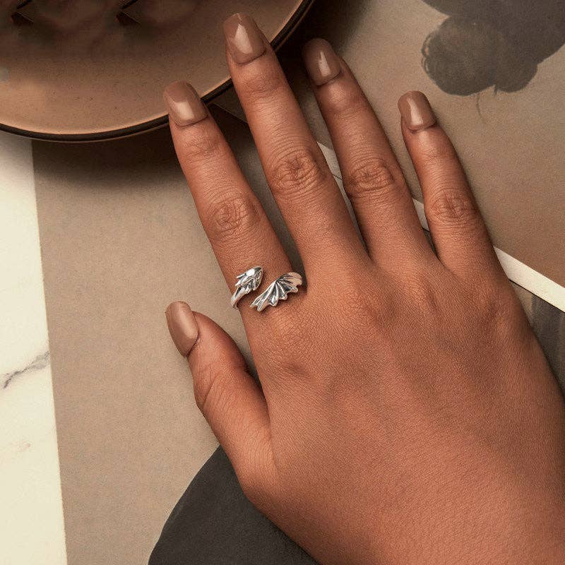 Winged Dragon Stacking Bypass Ring