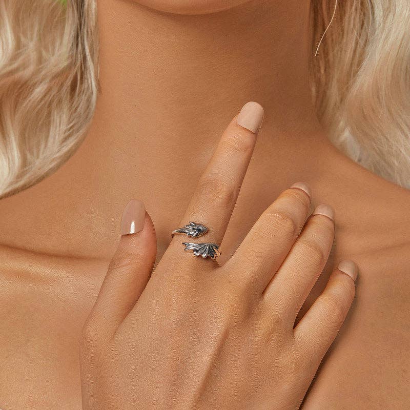 Winged Dragon Stacking Bypass Ring