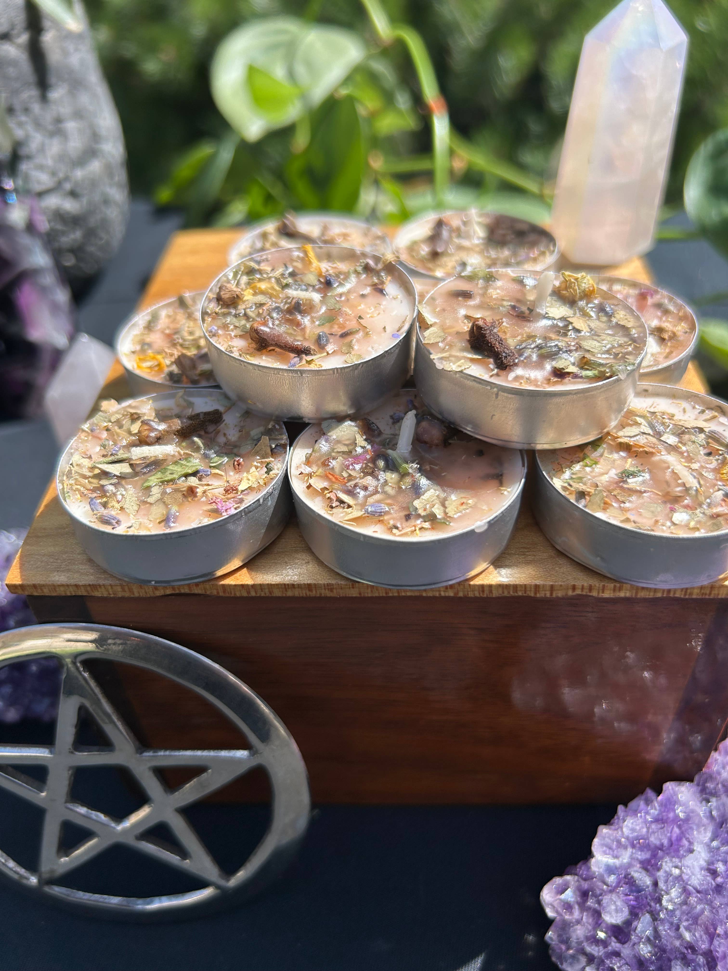 Health And Healing Tealight Spell Candles