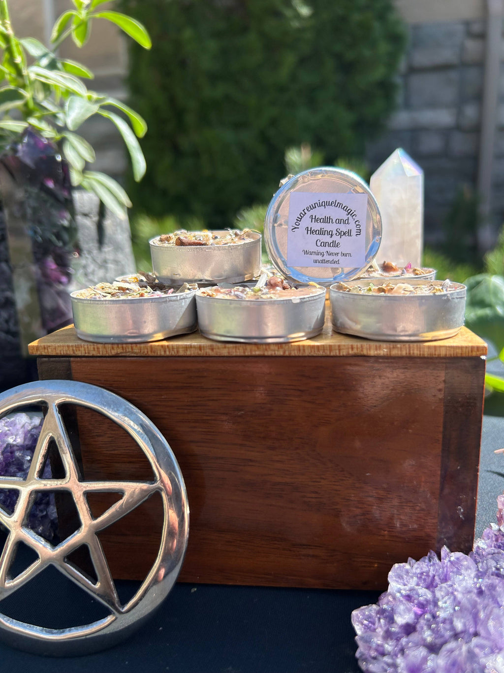 Health And Healing Tealight Spell Candles