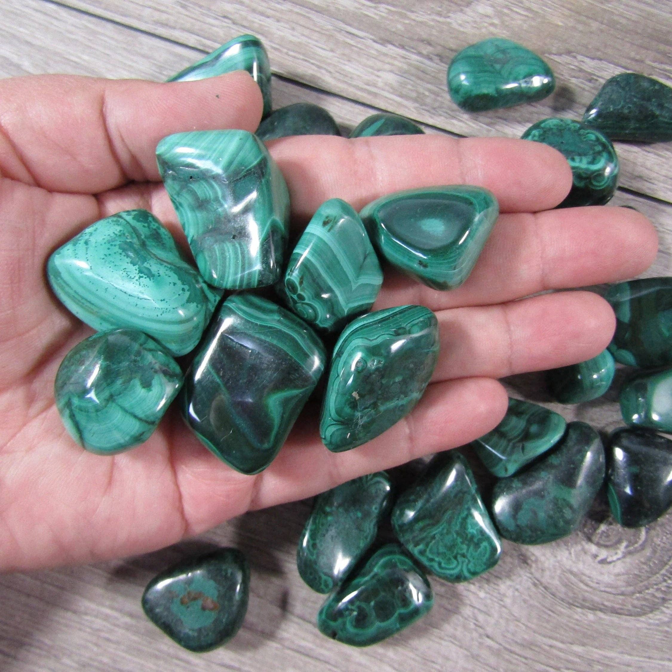 Malachite Tumbled Stones