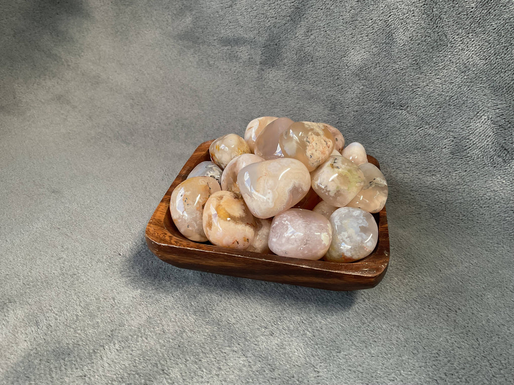 Flower Agate Tumbled Stones