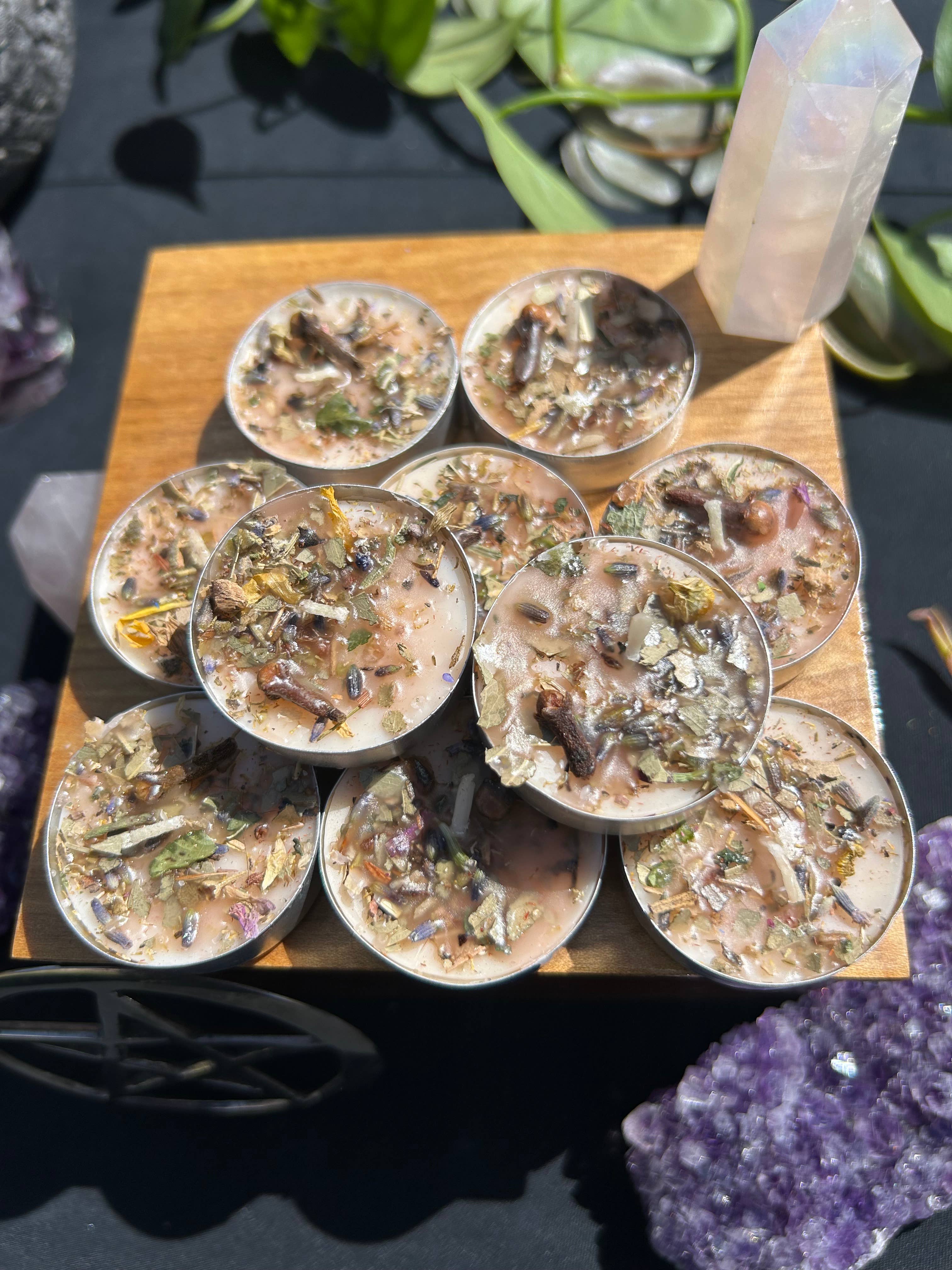 Health And Healing Tealight Spell Candles